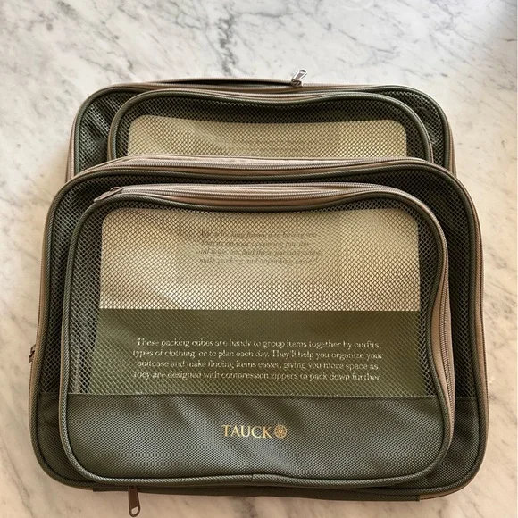 Tauck Green Travel Packing Cubes-set of 4
Two Large 15x12
Two Small 13x10 - Picture 1 of 4